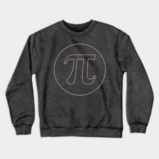 Pink Pi symbol Crewneck Sweatshirt